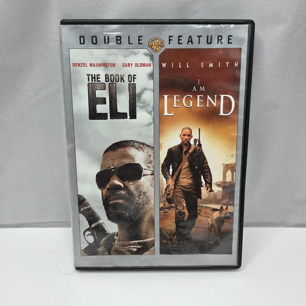 Warner Bros DVD Double Feature Book of Eli I Am Legend Will Smith Denzel